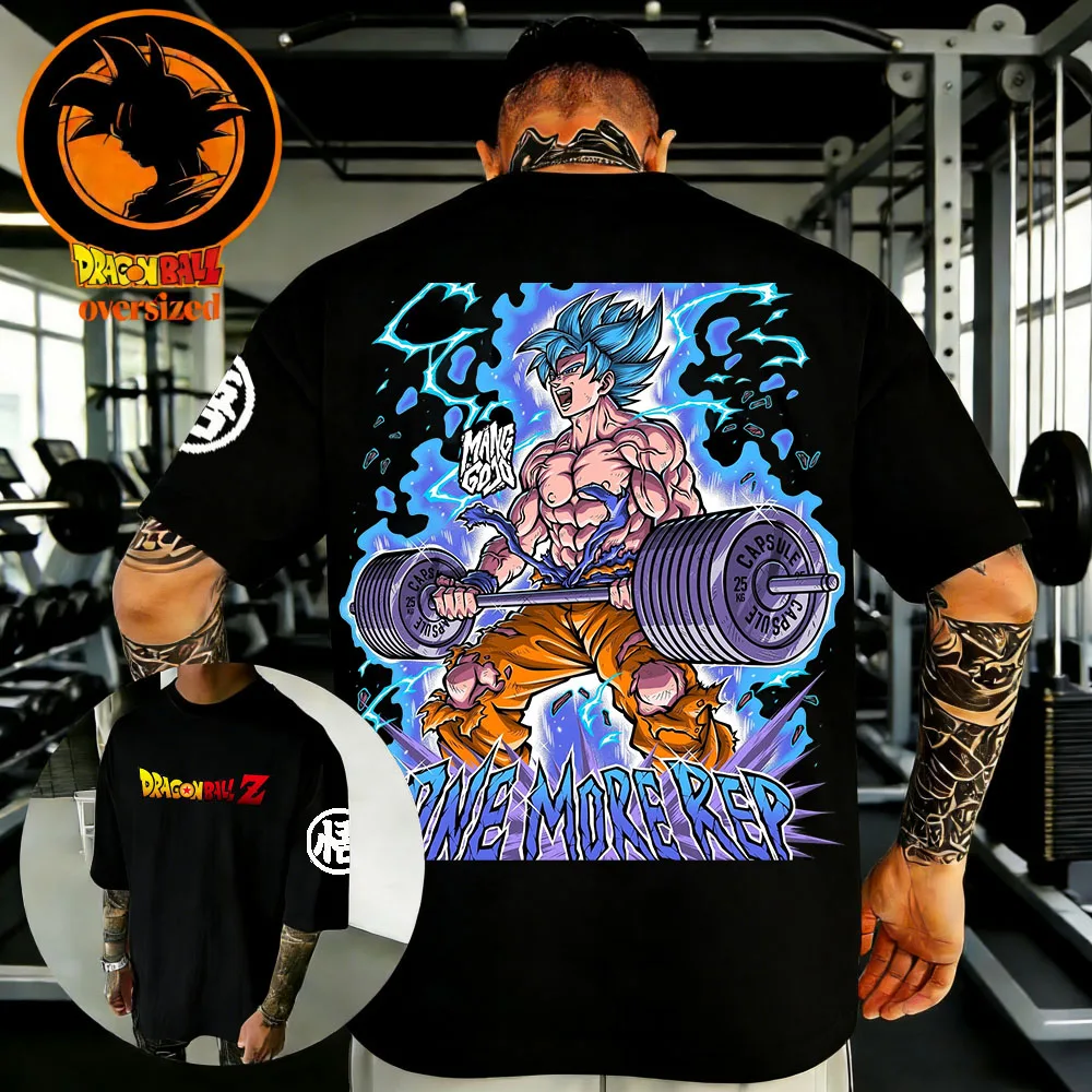 2026 Summer Dragon Ball Retro High Quality Cotton Men's Oversized Fitness T-shirt Unisex Children's Casual Short Sleeves