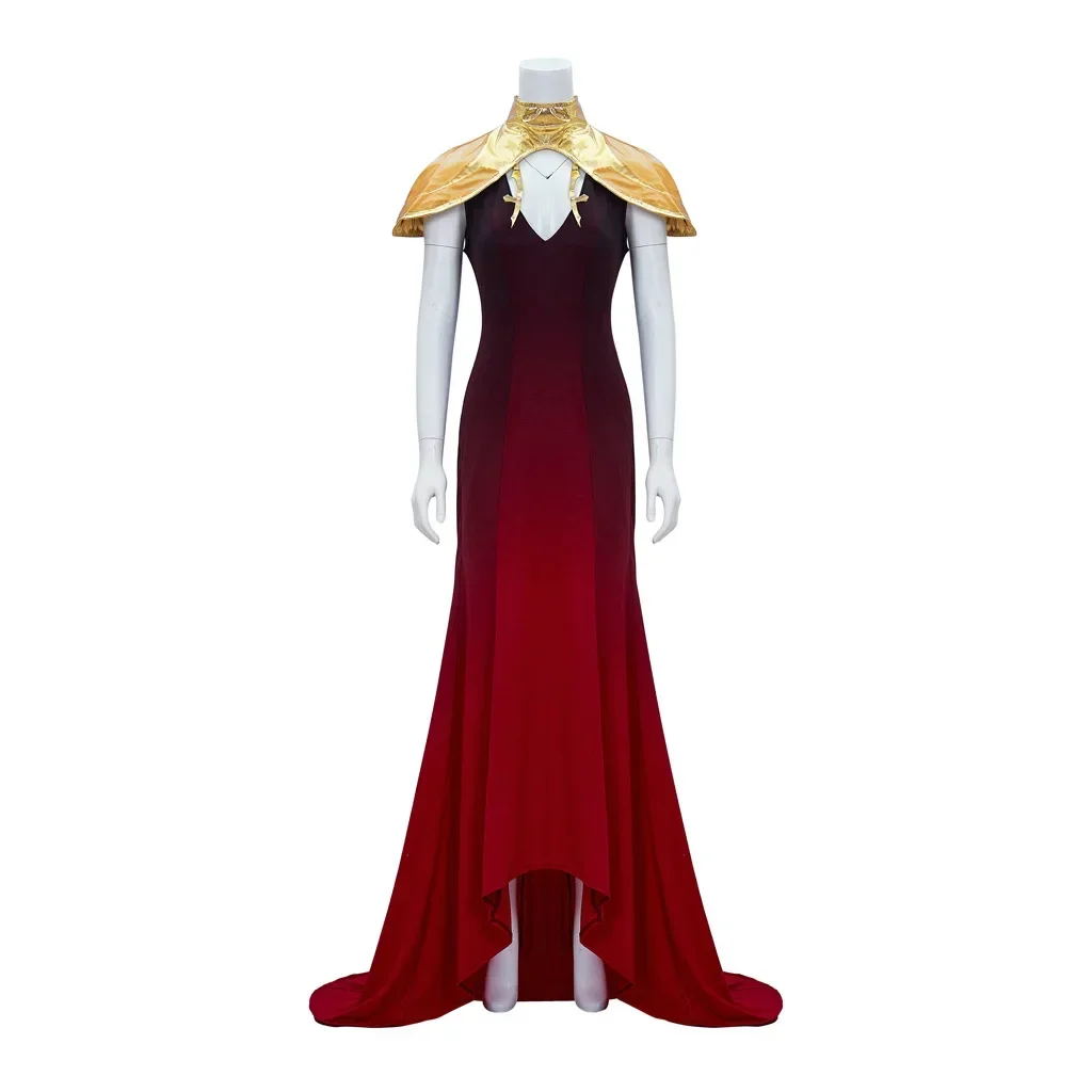 Game Castlevania Carmilla Cosplay Costume Red Sexy Ceremonial Dress Fancy Party Halloween Suit  Women Girl