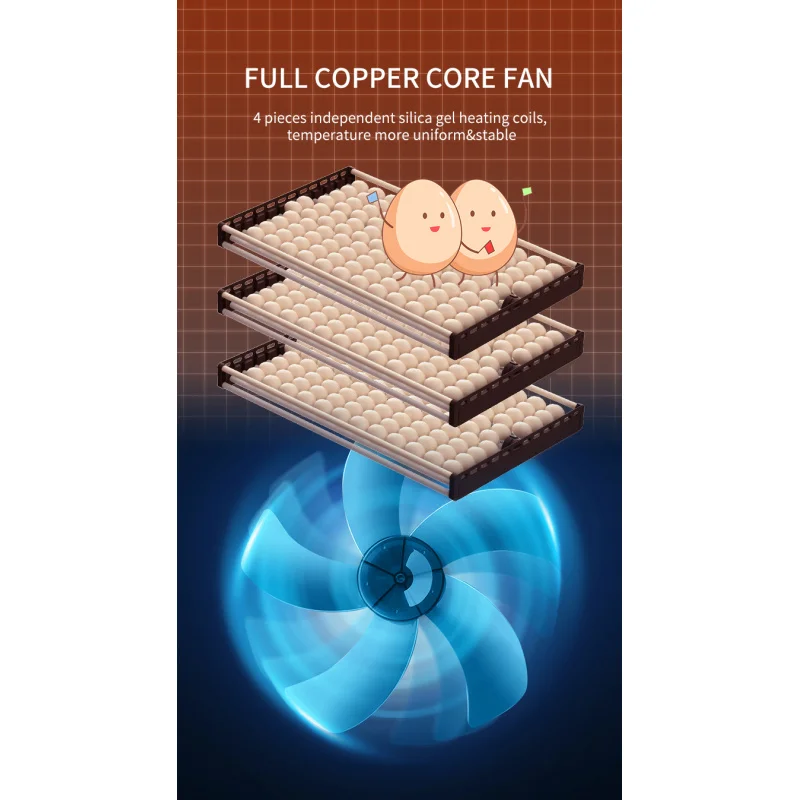 HHD وصول جديد 1000 حاضنة حاضنات البيض الأوتوماتيكية بالكامل #6