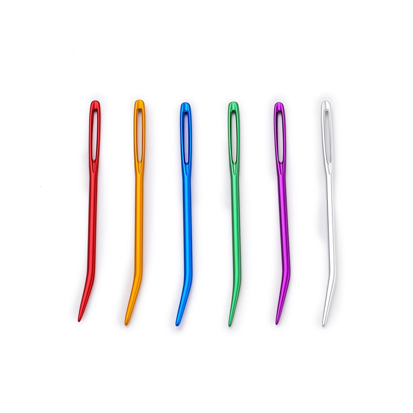 1Pc Bent Tip Tapestry Needles Big Eye Curve Bent Knitting Crochet Needle Yarn Knitting Weaving Needles DIY Sewing Accessories