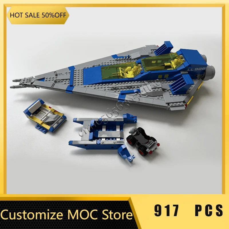 917 PCS Moc Personalizza 928 Astronave di Lusso Veicolo Spaziale Modello Blocco Personalizzato Educativo Creativo Assemblaggio Per Bambini Regali A Sorpresa