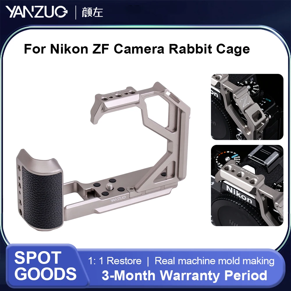 

YANZUO For Nikon ZF Camera Cage Stabilizer Camera Cage Precise Camera Cage For Nikon Zf Aluminum Alloy Camera Cages