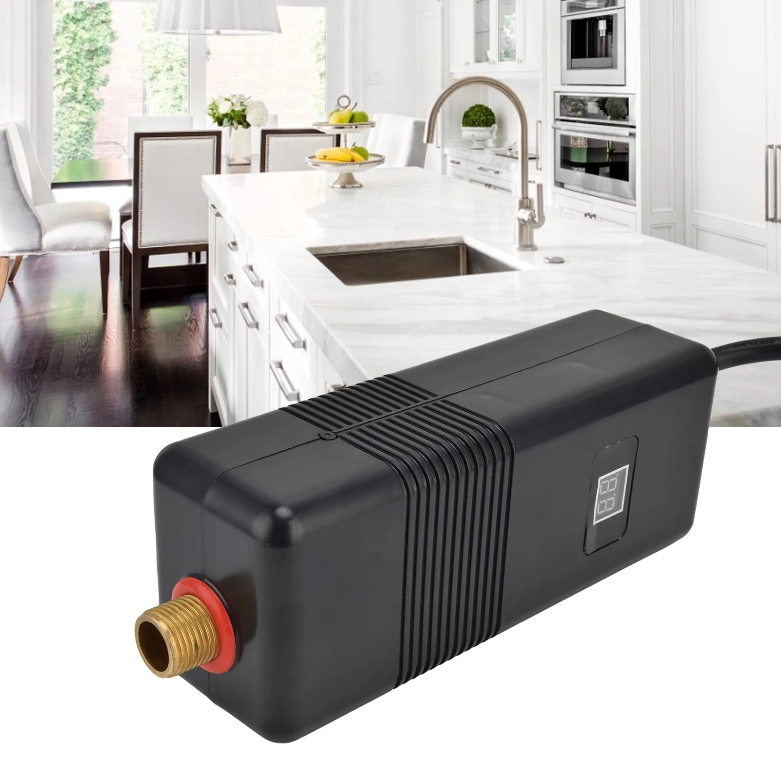 3000 W elektrischer Durchlauferhitzer für Zuhause, Badezimmer, Küche, Waschraum, Badezimmer, Warmwasserbereiter, elektrischer Warmwasserbereiter, 110 V/220 V