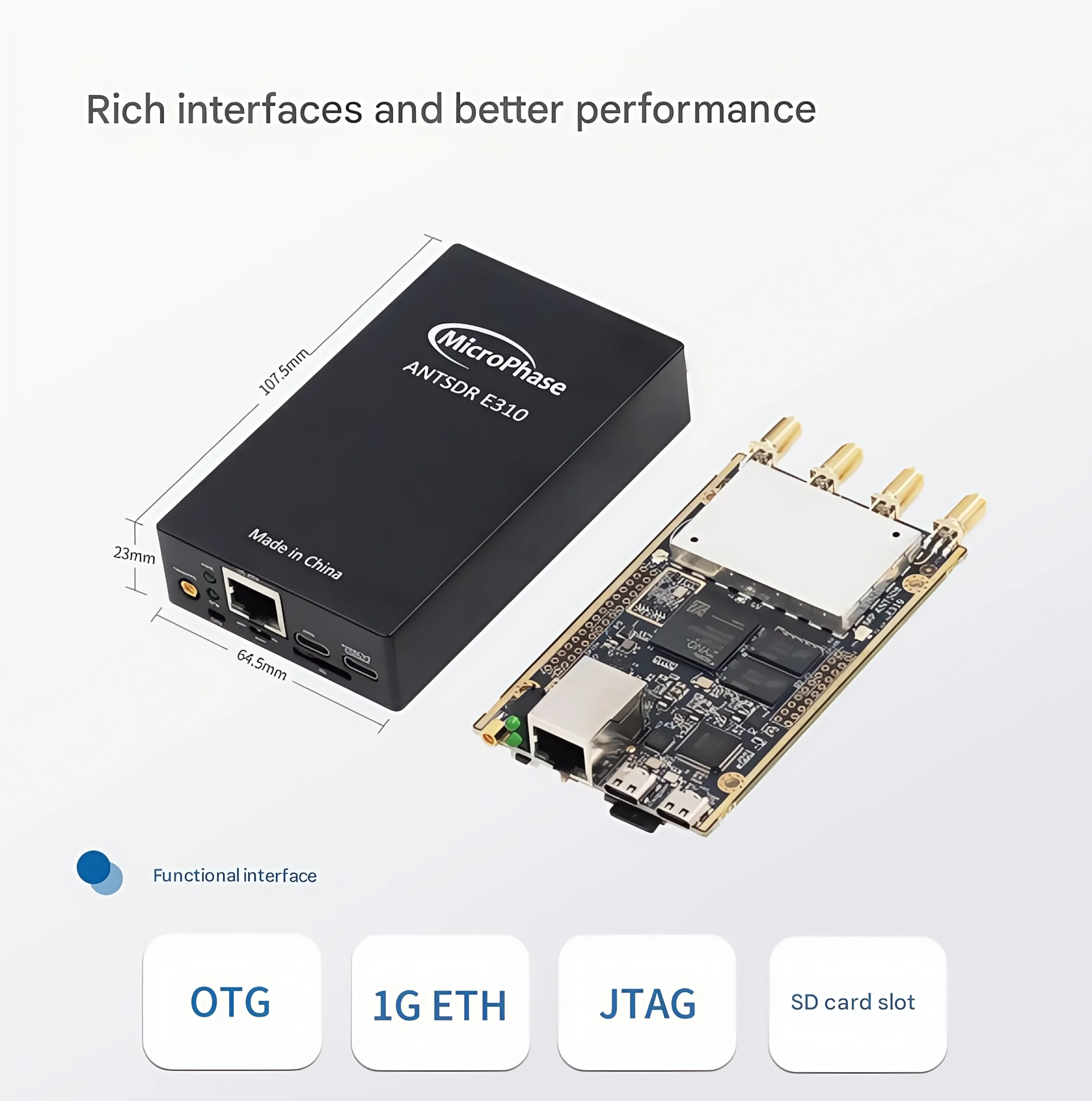 Microphase ANTSDR Software Radio SDR Development Board AD9361 ZYNQ7020 ADI Pluto E310