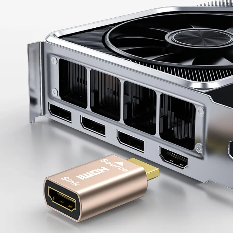 2 STKS HDMI Grafische Kaart Spoofing Apparaat Emulator Virtuele Display Monitor HDMI-Compatibel Slot Scherm Schat