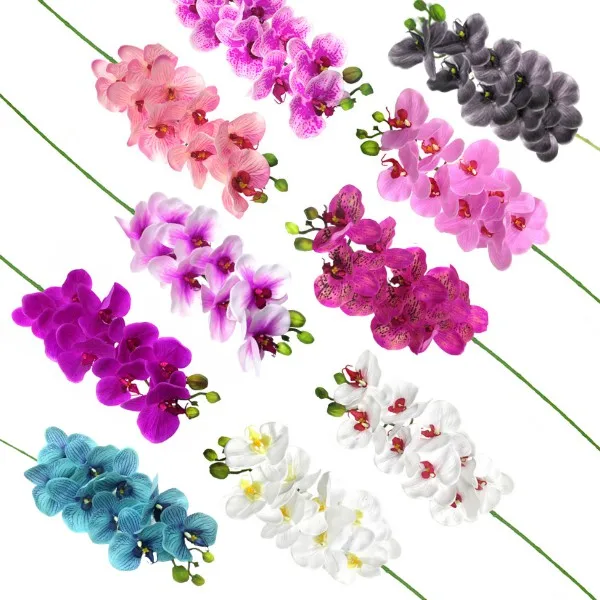 بورونج!! 9 رؤوس أوركيد ذهبية / أوري بونجا أوركيد لاتكس 3D / أوركيد صناعي / زهرة صناعية / بونجا هياسان بورويت بورويت v #2