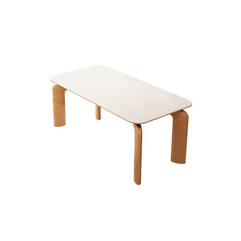 

Customizable solid wood rock slab dining table household Japanese small apartment