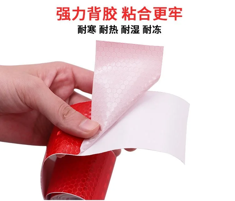 Car Sticker Safety Warning Tape Bike Body Reflective Tape Sticker Trailers Accessories High Visibility Self Adhesive Waterproof