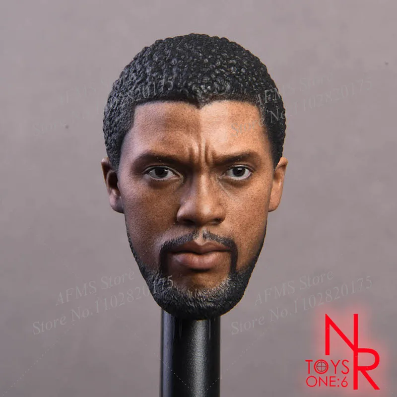 1/6 Man Soldier Black Panther Head Sculpt Hand Shaped Superheroes Accessories Fit Diy 12Inch Action Figure Model Toys