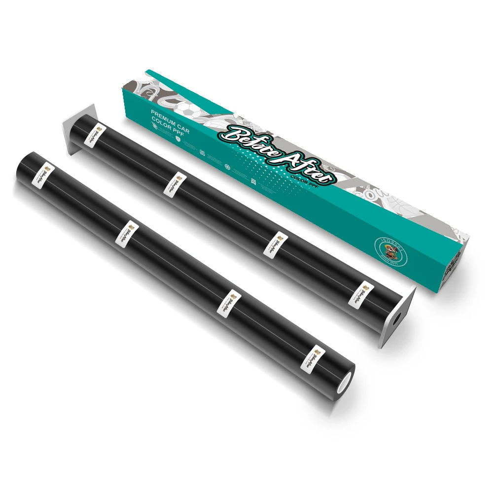 

Оптовая продажа с фабрики, защитная пленка для автокраски из ТПУ, черный глянцевый цвет, PPF, пианино, черный, толщина 7,5 мил, ТПУ, автомобильные виниловые обертки