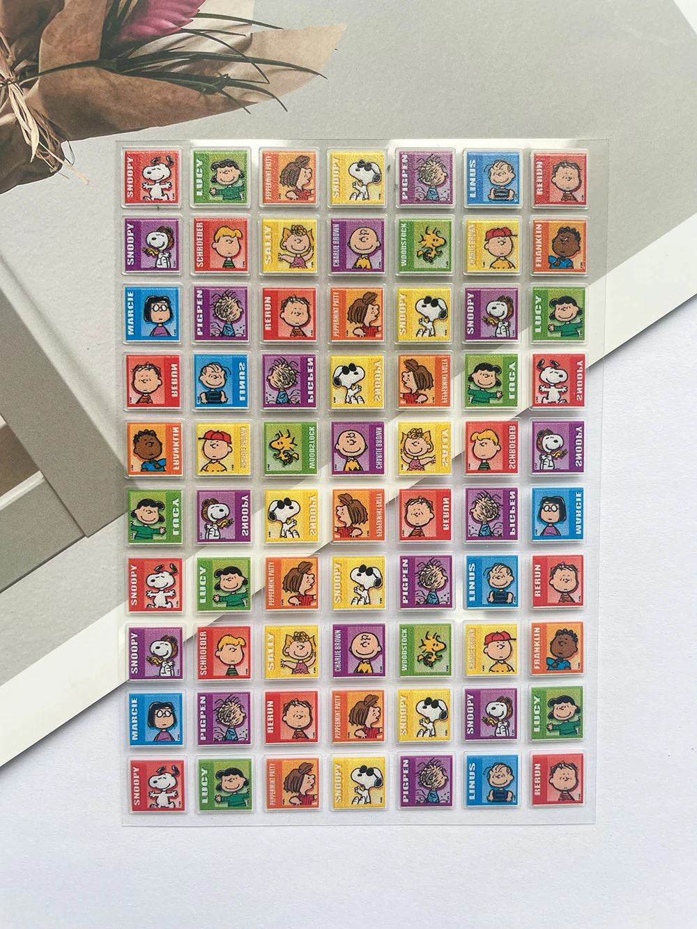 Pvc Mini Cute Cartoon Snoopy Animation Characters Poster Goods Stickers Nail Art Diy Guitar Phone Laptop Graffiti Sticker Gifts