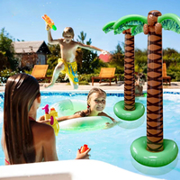 2 Pack Inflatable Palm Tree Balloon, 6ft Super Sturdy Large Palm Tree for Summer Beach Pool Parties, Holiday Hawaiian Decoration