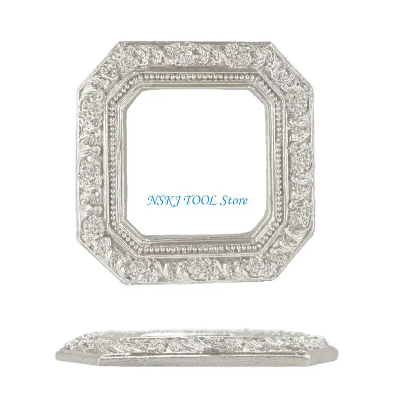 L8RC Elegant Hand Paint Resin Wall Frame Perfect for Living Room Bedroom Decors