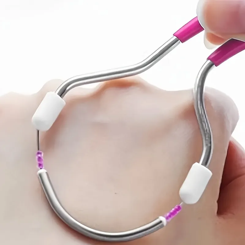 Women'S Hair Remover Remove Unwanted Hair On The Upper Lip Chin Face Or Neck Painless Portable Handheld Spring Removal Tool