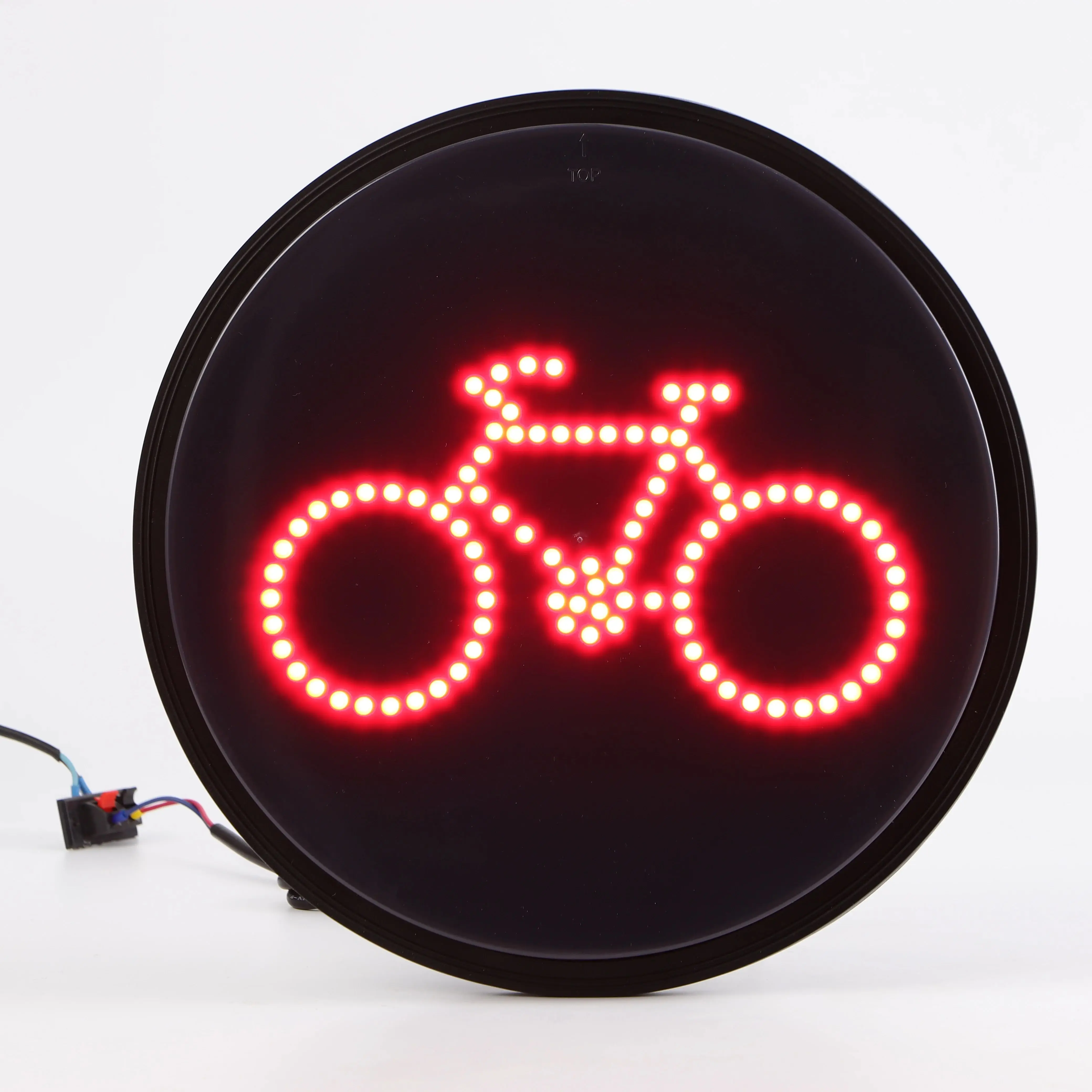 Enquêter de signalisation de vélo rouge vert, feu de circulation réel, 300mm, 240V