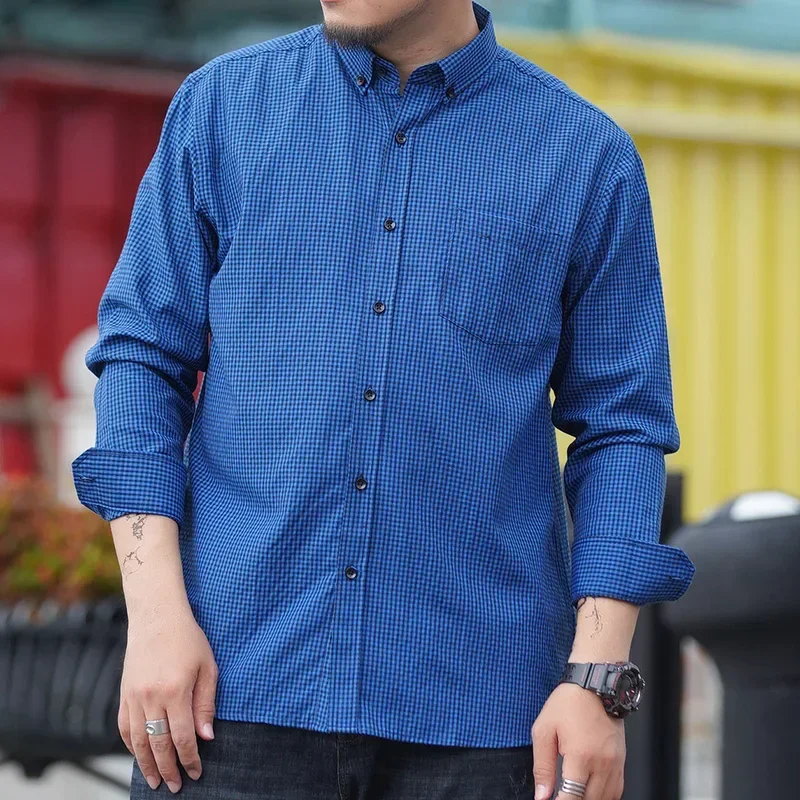 

Men Shirt Plaid Dress Long Sleeve Plus Size 6XL 7XL 8XL 10XL Oversize Formal Fashion Casual Black White Designer High Quality