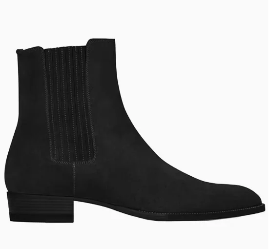 NONE Chelsea Boots Genuine Leather Men Black 5