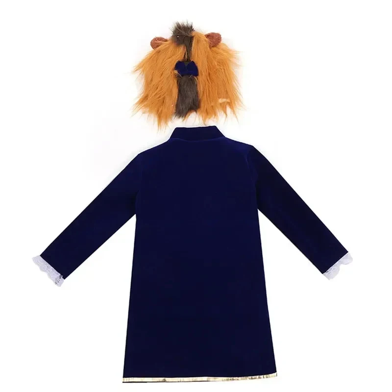 

¿2026 Boys Beauty Beast Role Play Jacket Costume Halloween Performance Dress Up Costume School Anime Wig Party Costume¿*&