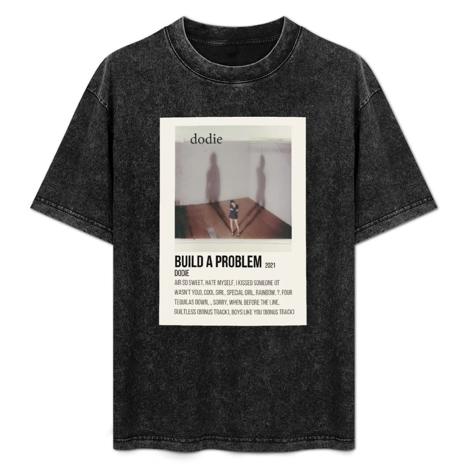 

dodie build a problem album poster T-Shirt Basic Plain Short Sleeve Crew Neck Tee