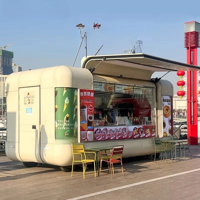 YG Wholesale Luxury Restaurants Food Truck Bbq Mobile Food Trailer Fried Chicken Portable Fast Food Truck Cart
