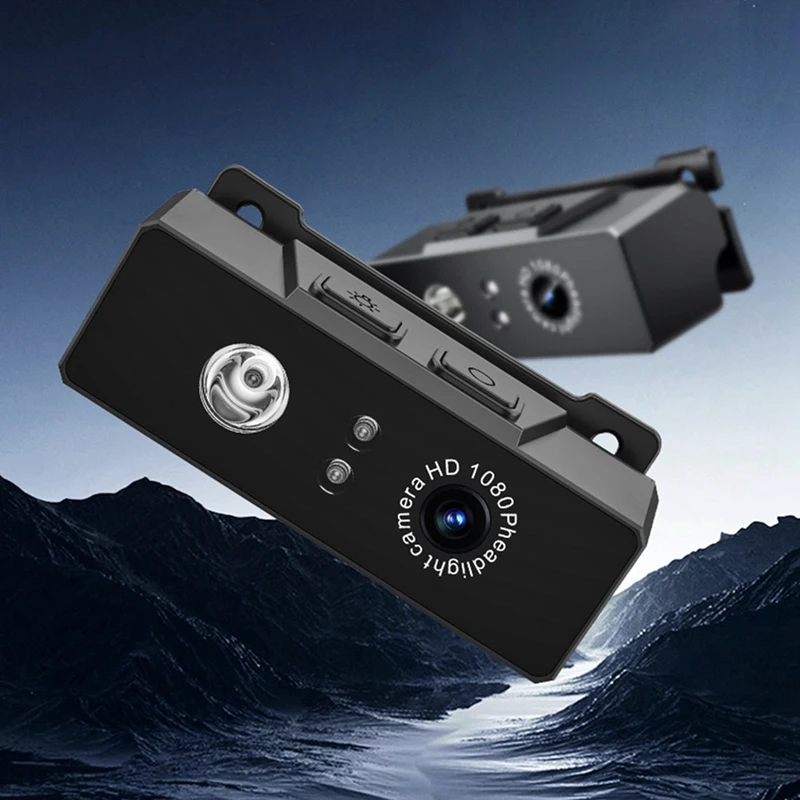 B34B-Head-Mounted Camera 1080P HD Mobile Rechargeable Headlight Sensor Light Recorder For Camping And Outdoor Sports