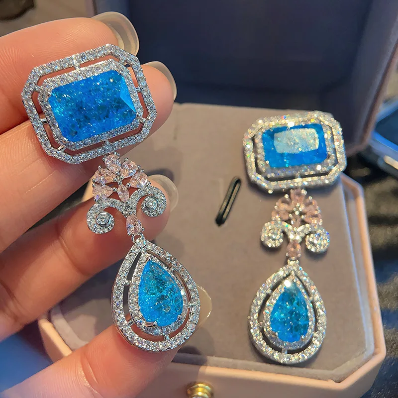 Bilincolor Exquisite Cubic Zircon Earrings for Women