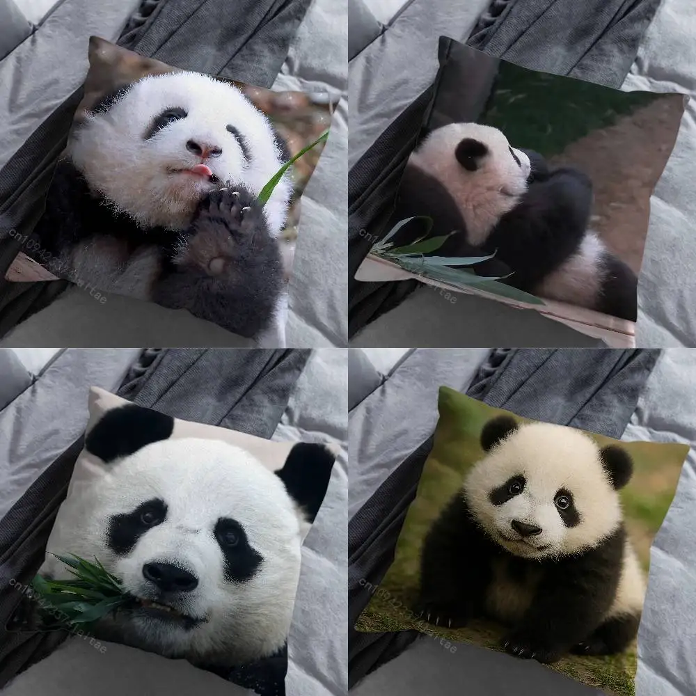 

Cute Animal Panda pillow over living room sofa cushion cover home decoration bedroom room bed pillow cover
