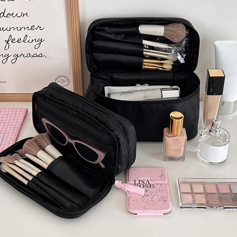 

Stand-up Makeup Brushes Storage Bag Multifunctional Storage Bag Foldable Makeup Artist Storage Large Capacity Makeup Brush Pouch