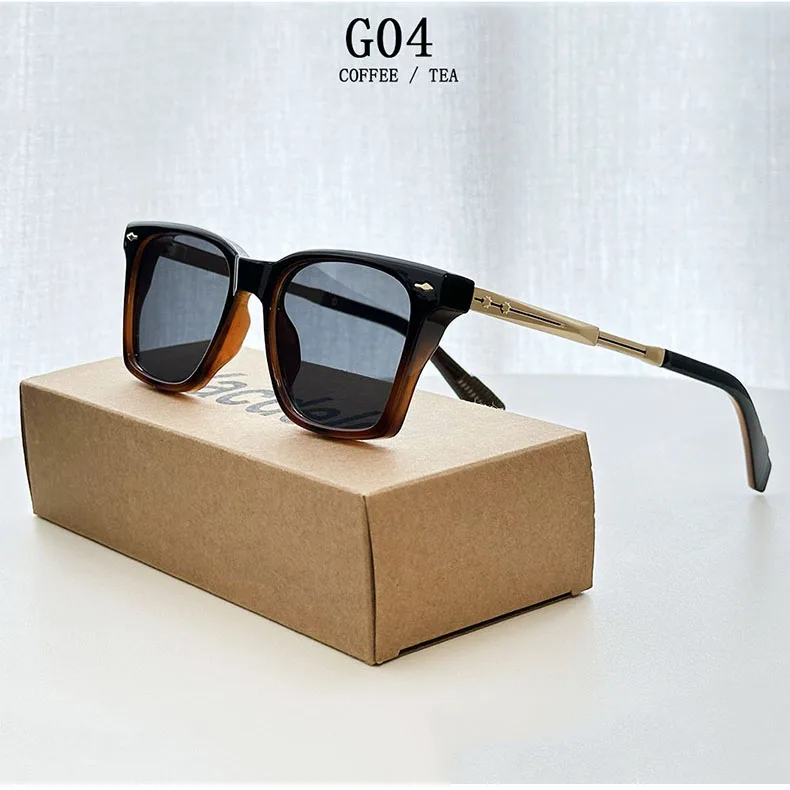 Mode Sonnenbrillen Frauen 2025, Vintage Quadrat Sonnenbrille Männer Retro Brille Dropshipping Gafas De Sol Hombre Lunette Soleil Femme – Detail 4