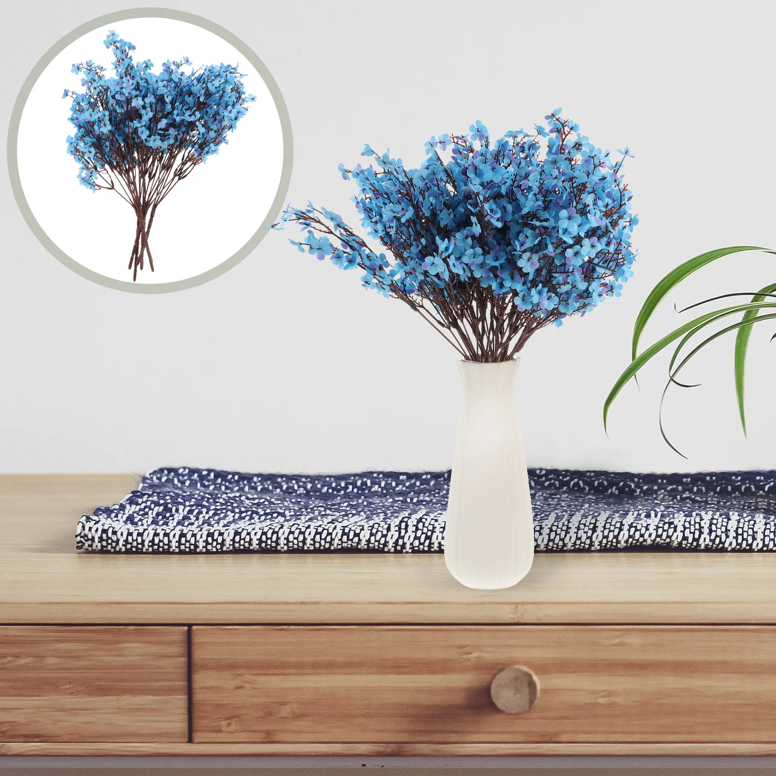 

6Pcs Artificial Gypsophila Flowers Real Touch Fake Flower for Wedding Home Table Decoration Lifelike Floral Bouquet Centerpiece