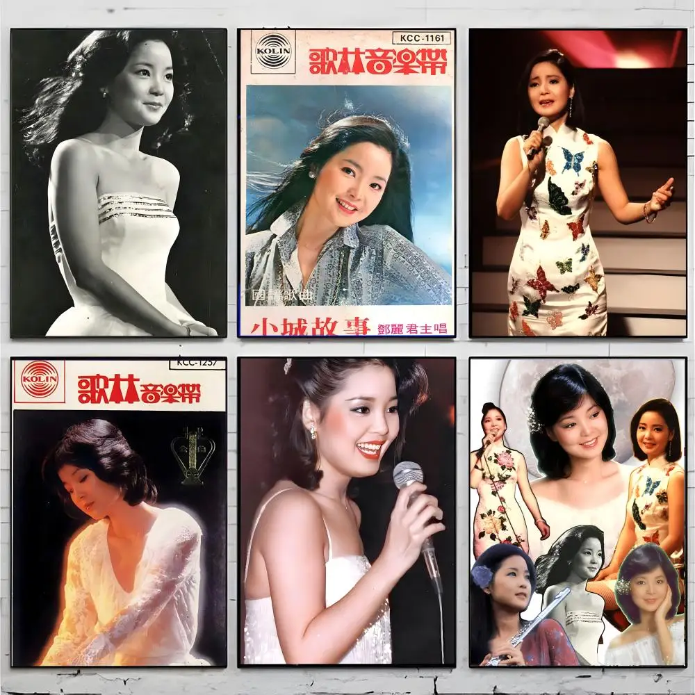 classic pop singer print Teresa Teng Poster Superior Home Space Pub Indoor Decorative Art & Home Decor