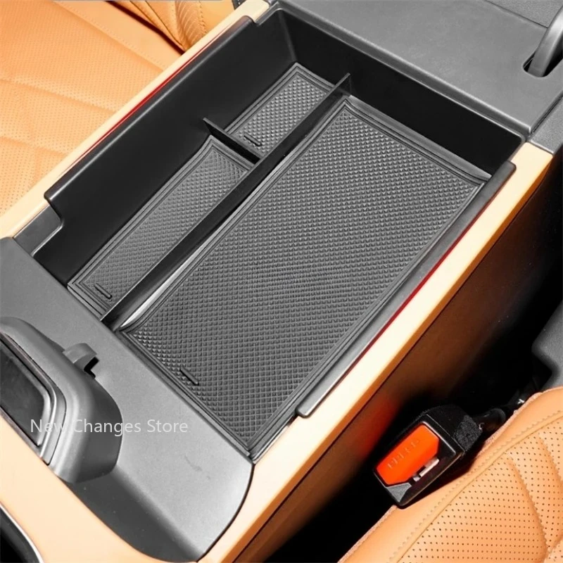 For Geely Galaxy Starship 7 2025 2026 Car Styling Center Console Armrest Storage Box Compartment Organizer Cover Upgrade Parts image 3