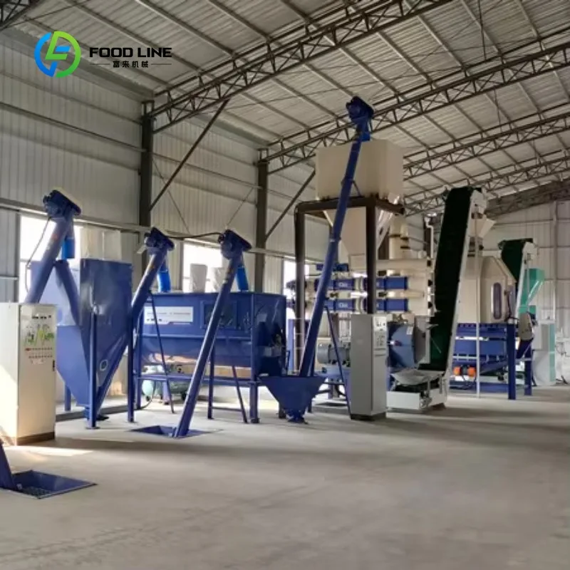 Customized Industrial Ring Die Feed Pelletizing Production Line for Cattle Poultry and Aquaculture Feed