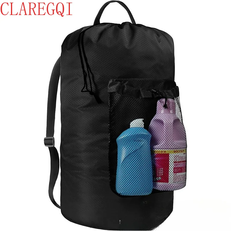 Ultra Large capacity travel laundry bagStorage of dirty clothes Foldable laundry backpack dorm room essentials for guys beonfoot