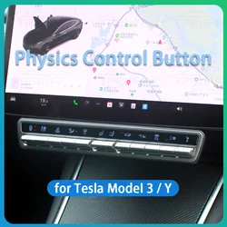 Botón físico de consola TPBUFF para Tesla Model 3 Y, Panel de aire acondicionado, botones de interruptor, Control de pantalla central, limpiaparabrisas, espejo, puerta