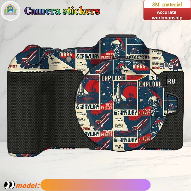 For Canon R8 Camera stickers, DIY skin,Precision tailoring wear-resistant protective film