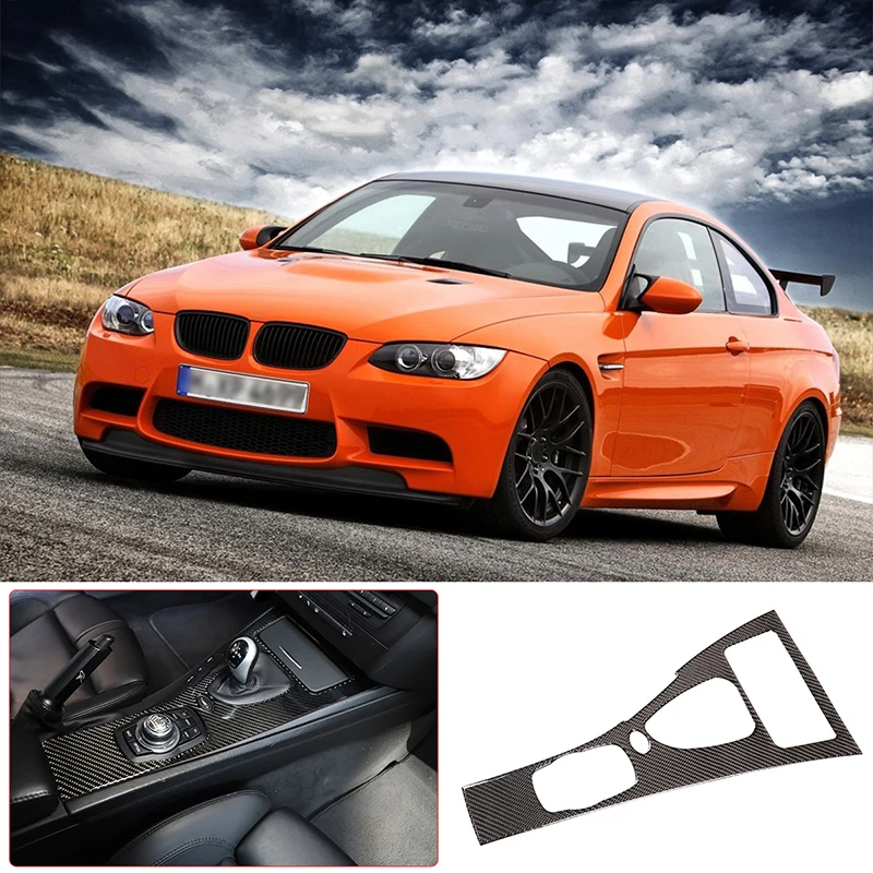 

For BMW M3 E90-E93 2007-2013 Gear Panel Sticker Real Carbon Fiber (soft) 1 Piece Set Of Car Modification Accessories