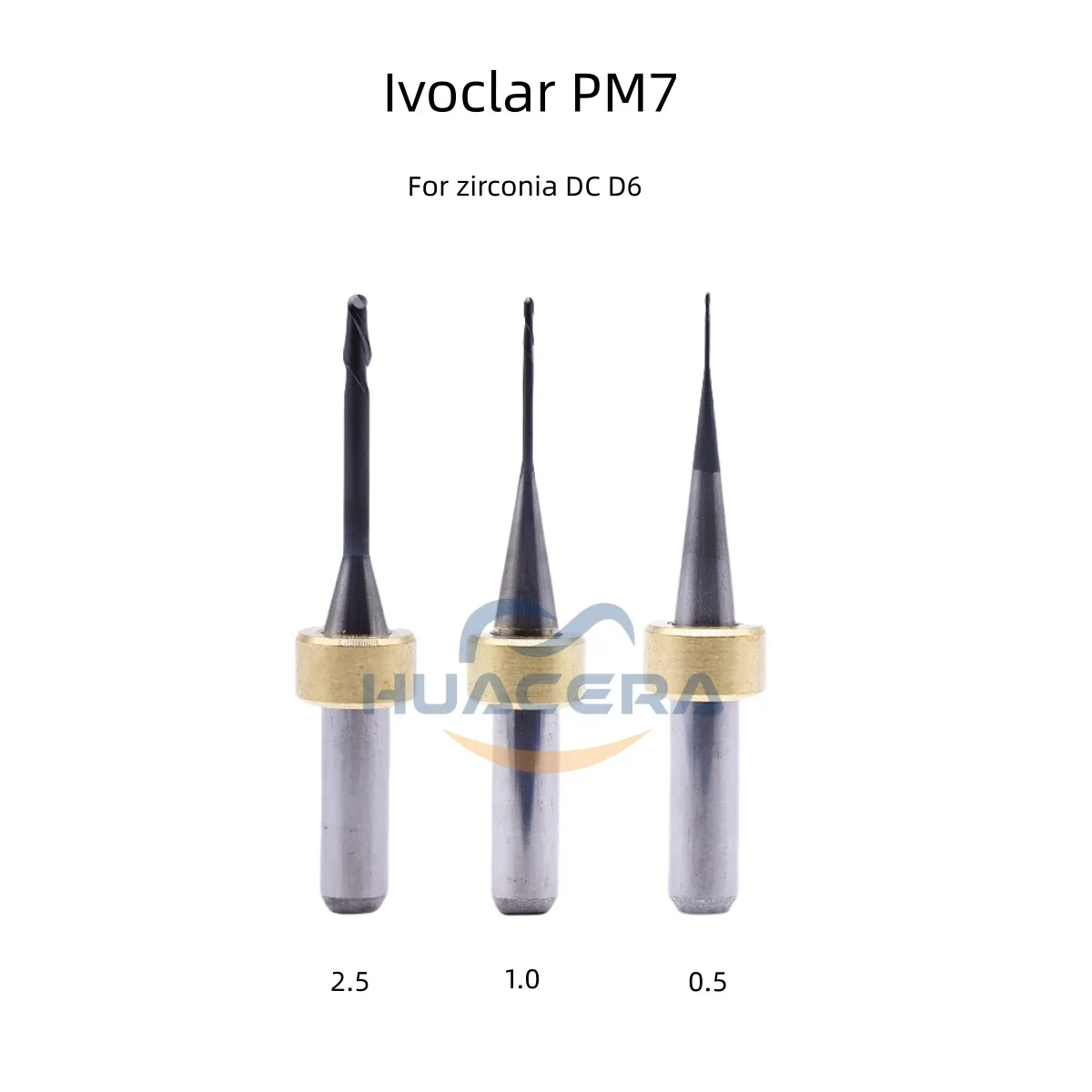 Ivoclar PM3/PM5 Milling Burs EMAX D3 DC Coating CADCAM Glass Ceramic Grinding Tool