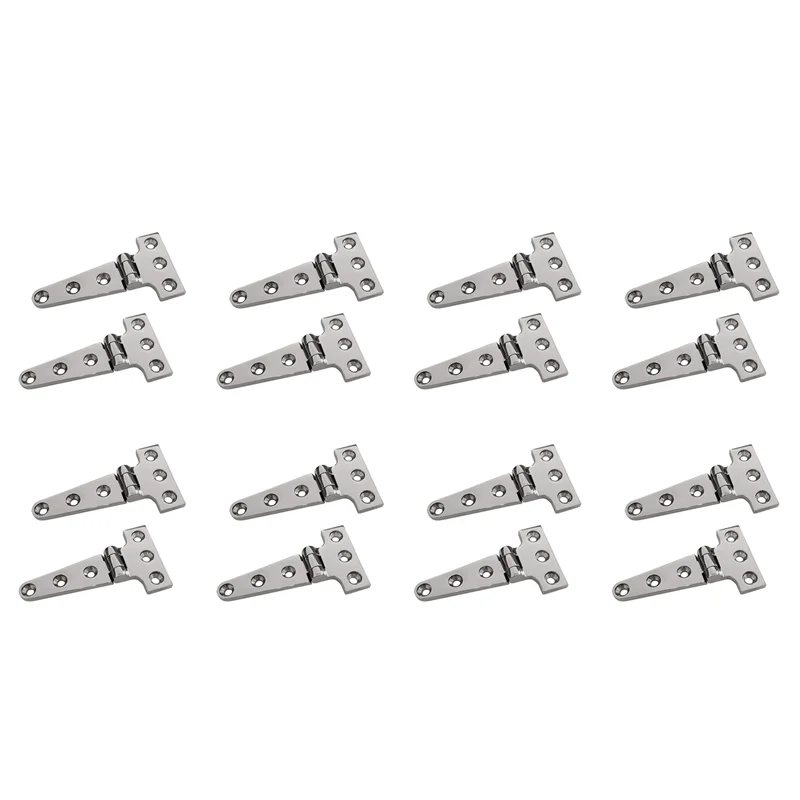 

ABAH-16 PCS Heavy Duty T Hinge 316 Stainless Steel Marine Grade Casting Hinge Door Hatch Hinge Boat