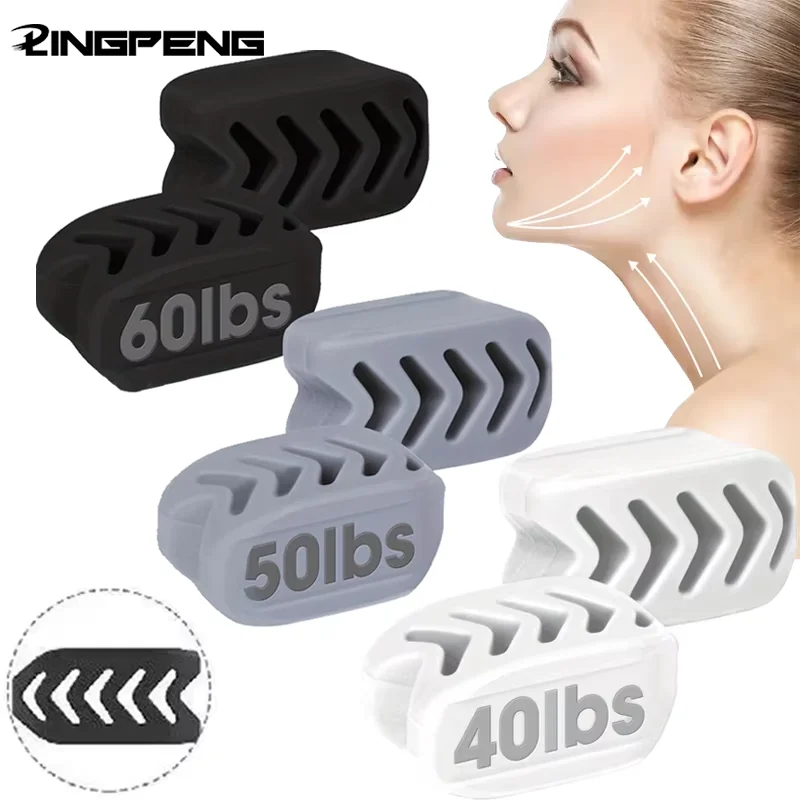 40/50/60LBS silikonowy przyrząd do ćwiczenia szczęki piłka odpinany trener szczęki twarz trener mięśni twarzy szczęka żuć piłkę trening