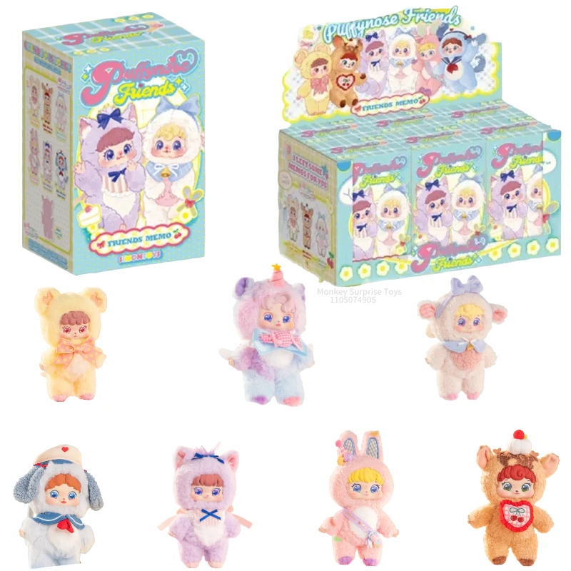 

Подлинная серия Puffynose Friends Memo, виниловая коробка для лица, игрушки, модная коробка-сюрприз, куклы, подвески, брелки, кавайный подарок для ребенка