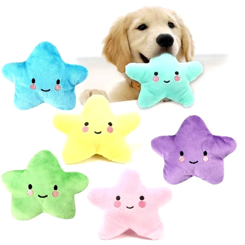Interactive Plush Pentagram Pet Toy for Dogs and Cats