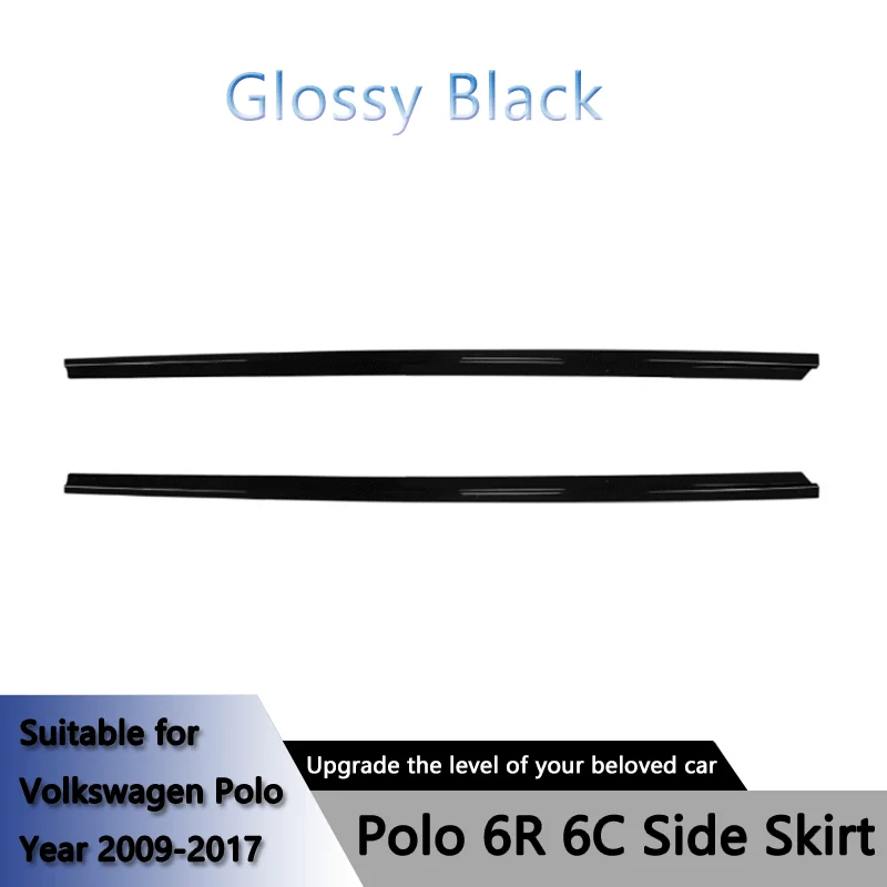 مناسبة لفولكس واجن بولو MK5 6R 6C 2009-2017 تنورة جانبية حزمة صغيرة سبويلر تعديل متقاطع #6