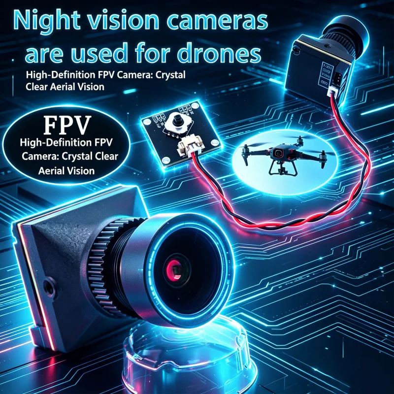 

2026New Pro FPV Camera 1/ 3/ 5PC 1500TVL 2.1mm Lens 16:9/4:3 NTSC/PAL FOV125° Blacklight Night Vision Camera For RC Drone
