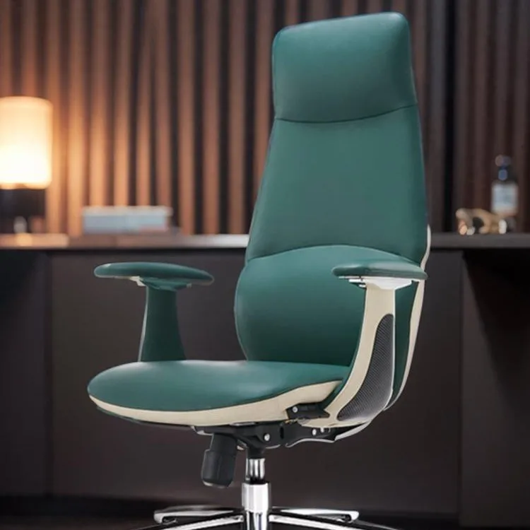 

Light Luxury Leather Office Chair Comfortable Sedentary Big Class Boss Chair Ergonomic Computer Chair Study Can Lie Down