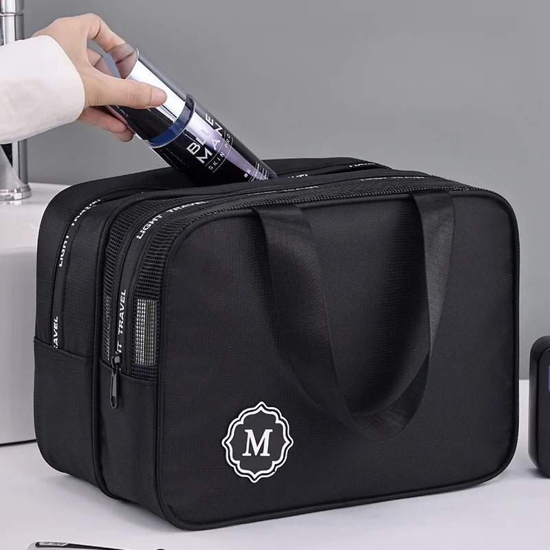 New Large capacity makeup bag dry wet separation double layer toiletry bag travel essential portable Cosmetics organizer