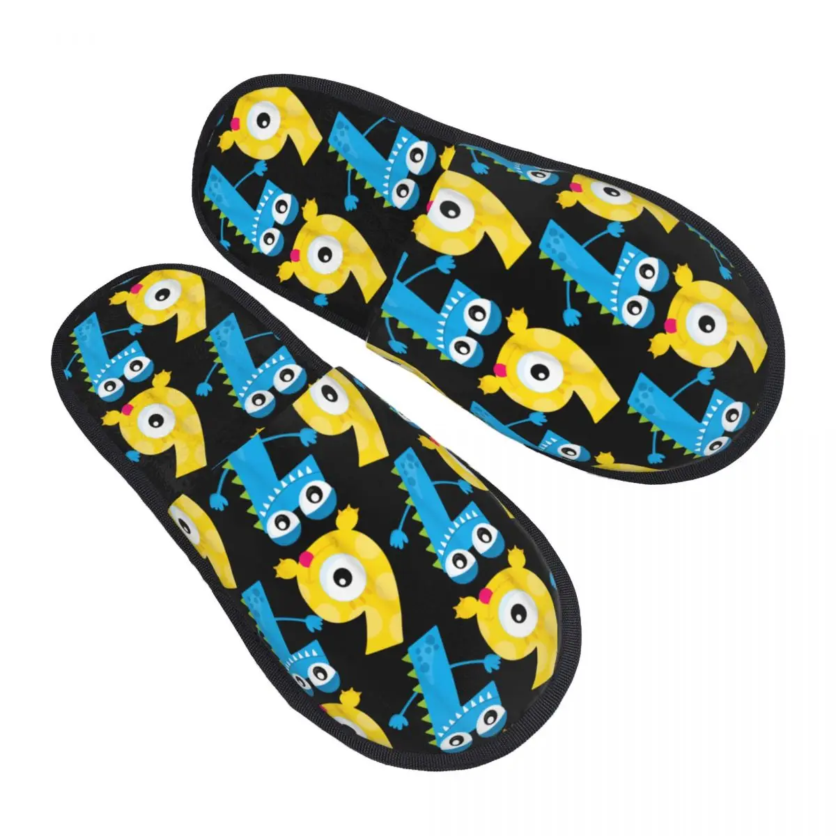 Winter House Slippers Bruh 67 Six Seven Monsters 6-7 Accessories Household Fur Slippers Slides Brainrot Meme Cozy Non-skid Slide