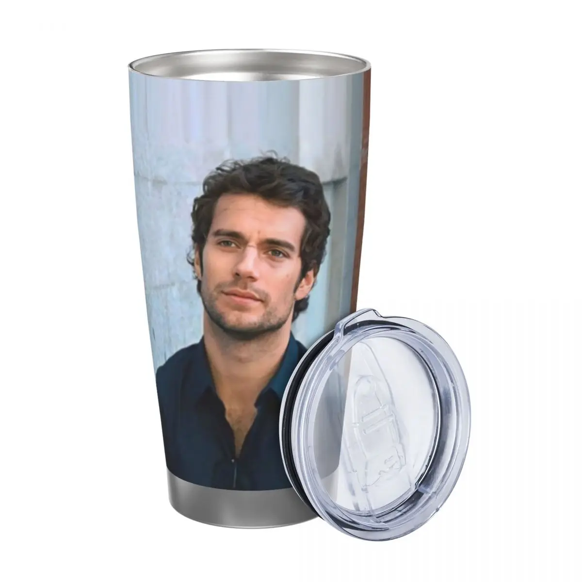 Henry-Cavill 20oz Cup Large Capacity Car Mug Leak-proof Juice Coffee Cup Food Grade