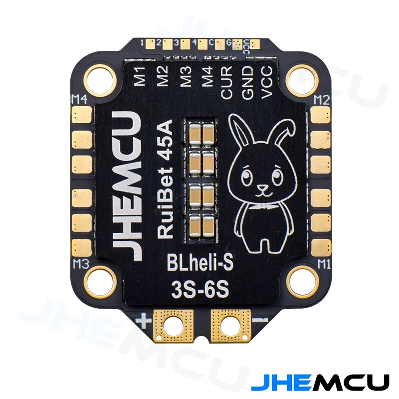 

JHEMCU RuiBet 45A 3-6S Brushless ESC 4in1 30.5mm RC FPV Freestyle Dron DIY Parts J_H_15.HEX Dshot600 Support Plastic 45A 3-6S