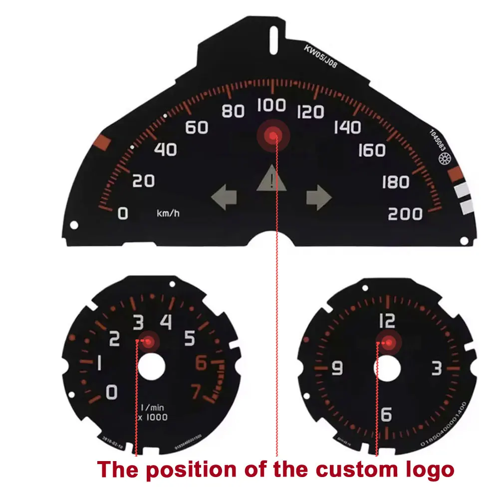 3-teiliges Set Anzeigegeräte für Smart Fortwo W451 Tachometer, Drehzahlmesser und Uhr 200 km/h 160 km/h – Detail 2